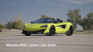 2019 McLaren 600LT Spider - INTERIOR EXTERIOR DRIVE (LIME GREEN)