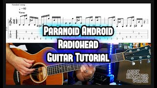 How to play Radiohead Paranoid Android Guitar Tutorial Lesson