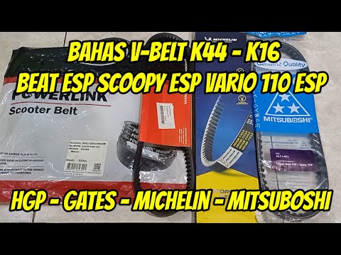 Bahas V-Belt K44 - K16 HGP Gates Michelin Mitsuboshi #belt #vbelt