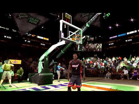 NBA Live 09 - Sprite Slam Dunk Contest (Kobe, D. Wade, LBJ, VC)