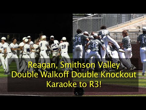Reagan, Smithson Valley Baseball “Double Walkoff Double ATX Knockout”