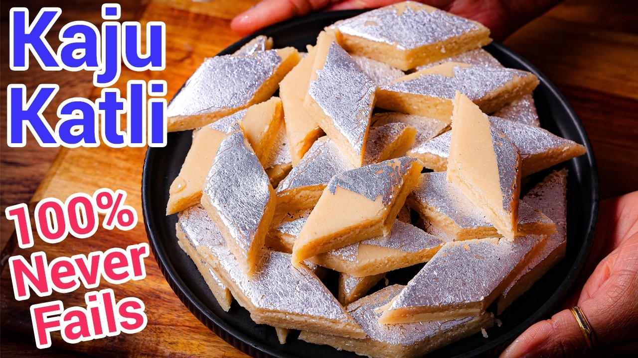 Homemade Kaju Katli Better Than Sweet Shop | Raksha Bandhan Sweet - No Fail Kaju Barfi Expert Tips