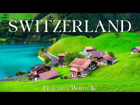 Switzerland 4K - An Enchanting Land of Swiss Alps, Rolling Hills & Ancient Towns - Calming Music
