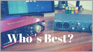 Video thumbnail for Presonus iTwo vs Focusrite 2i2 - Which is best for you?  Epic Shooutout and vs Battle by Studio-214