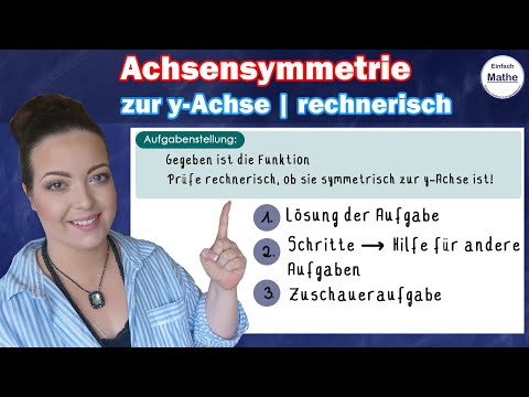 Achsensymmetrie zur y-Achse | ganzrationale Funktionen | rechnerischer Nachweis