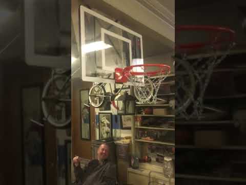 RAMgoal mini hoop court in my garage! - YouTube