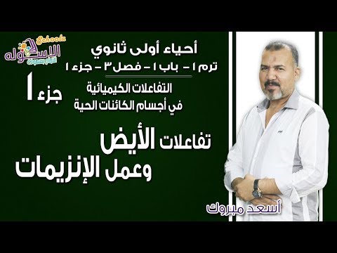 أحياء أولى ثانوي 2019|التفاعلات الكيميائية في أجسام الكائنات الحية |ت1-ب1-ف3-جزء1| الاسكوله