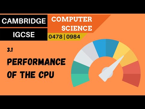 29. CAMBRIDGE IGCSE (0478-0984) 3.1 The common characteristics of CPUs