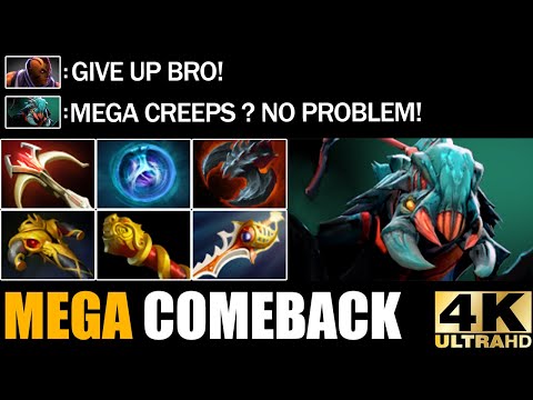 Crazy Triple Geminate Attack Weaver 23 Kill Deleted Anti Mage - Epic Mega Comeback 7.30 Dota 2