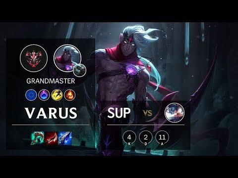 Varus Support vs Sona - EUW Grandmaster Patch 10.2