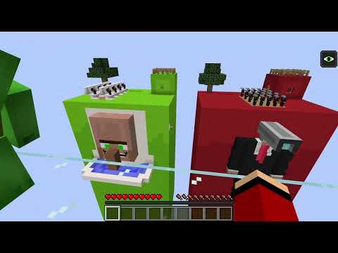 JJ and Mikey SKIBIDI TOILET vs CAMERAMAN CHUNK Survive Battle in Minecraft - Maizen JJ and Mikey