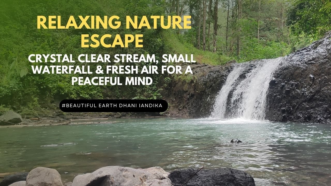 Relaxing Nature Escape: Crystal Clear Stream, Small Waterfall & Fresh Air for a Peaceful Mind!