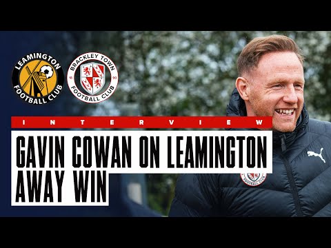 Interview: Gavin Cowan on Leamington 0-2 Brackley Town - Monday 21st April 2025.