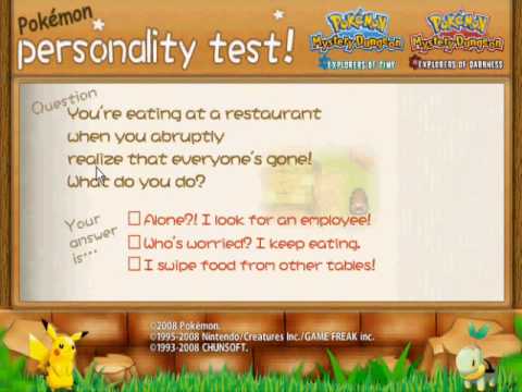 Pokemon Mystery Dungeon 2 Quiz/Test!