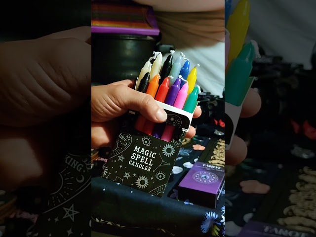 Vídeo relacionado con Paquete de 12 velas de hechizos de comunicación azules, kit mágico de vela ritual para hechizos de confianza y calma