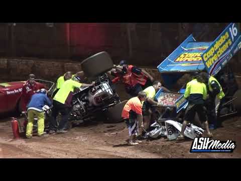 Sprintcars: Dave Doherty Rollover - Maryborough Speedway