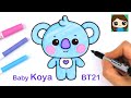 How to Draw BT21 BABY Koya | BTS RM Persona