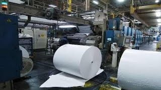 Printing press folder - slow motion
