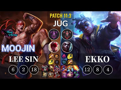 RNW Moojin Lee Sin vs Ekko Jungle - KR Patch 11.3