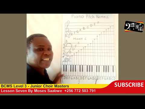 BCMS  Level 3  Lesson 7 Piano Keys - By Moses Saabwe