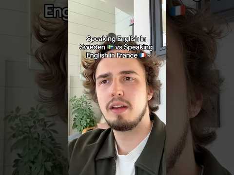 😂 Speaking English in Sweden 🇸🇪 vs France 🇫🇷  #sweden #france  #funny