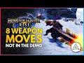 Monster Hunter Rise | 8 Weapon Moves & Silkbinds That Are NOT in The Demo