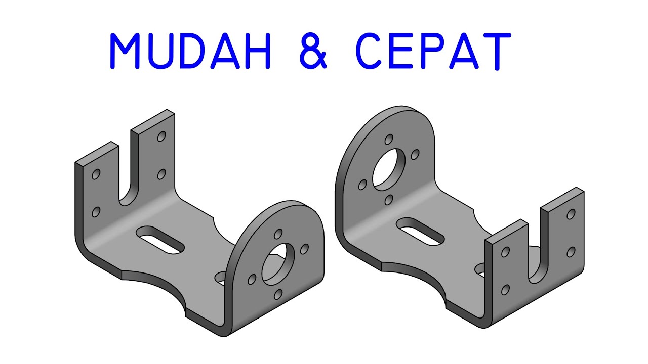 Autodesk Inventor Indonesia | Latihan 1 Sheet Metal