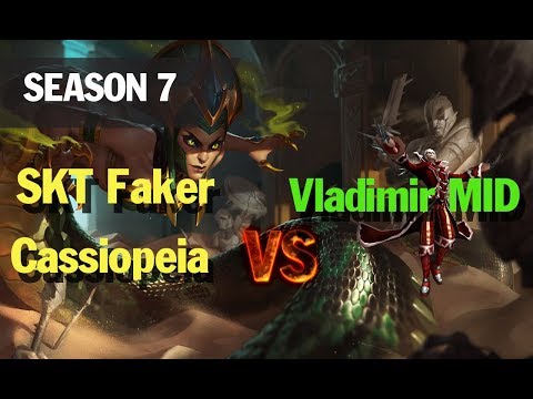 lol league highlights l SKT Faker Cassiopeia vs Vladimir MID