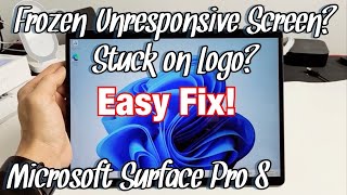 Microsoft Surface Pro 8: Frozen or Unresponsive Screen? Stuck on Windo