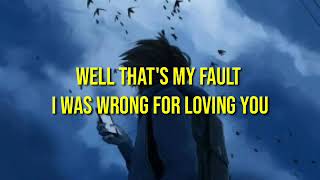 I was wrong for loving you (lyrics) |Adam Madoun