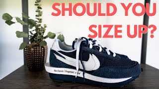I Had to Size Up Even More For These! | Nike Sacai Fragment Waffle Runner Review & Sizing + On Feet