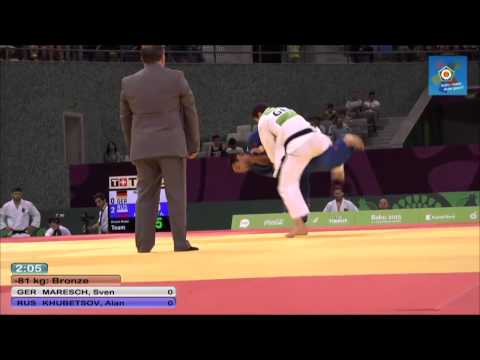 Sven Maresh vs Alan Khubetsov European judo teams championships - Baku 2015