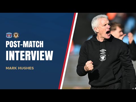Mark Hughes speaks following today's victory