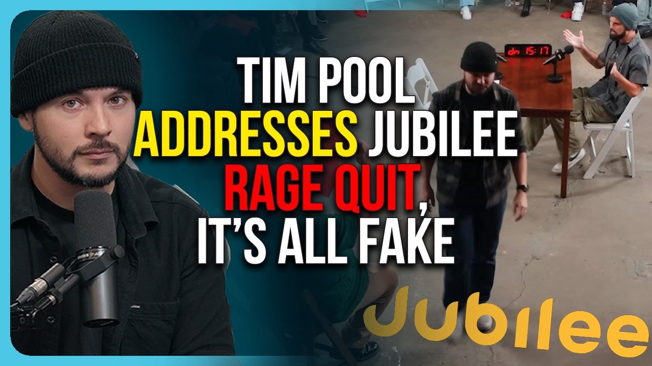 Tim Pool ADDRESSES Jubilee RAGE QUIT, It’s All Fake