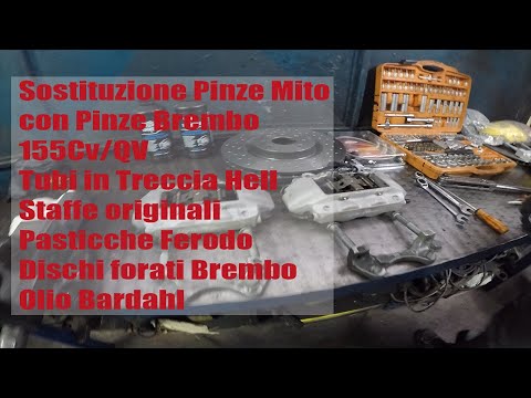 Montaggio Pinze freno 305 Brembo, Sostituzione Dischi e tubi Alfa Romeo MiTo
