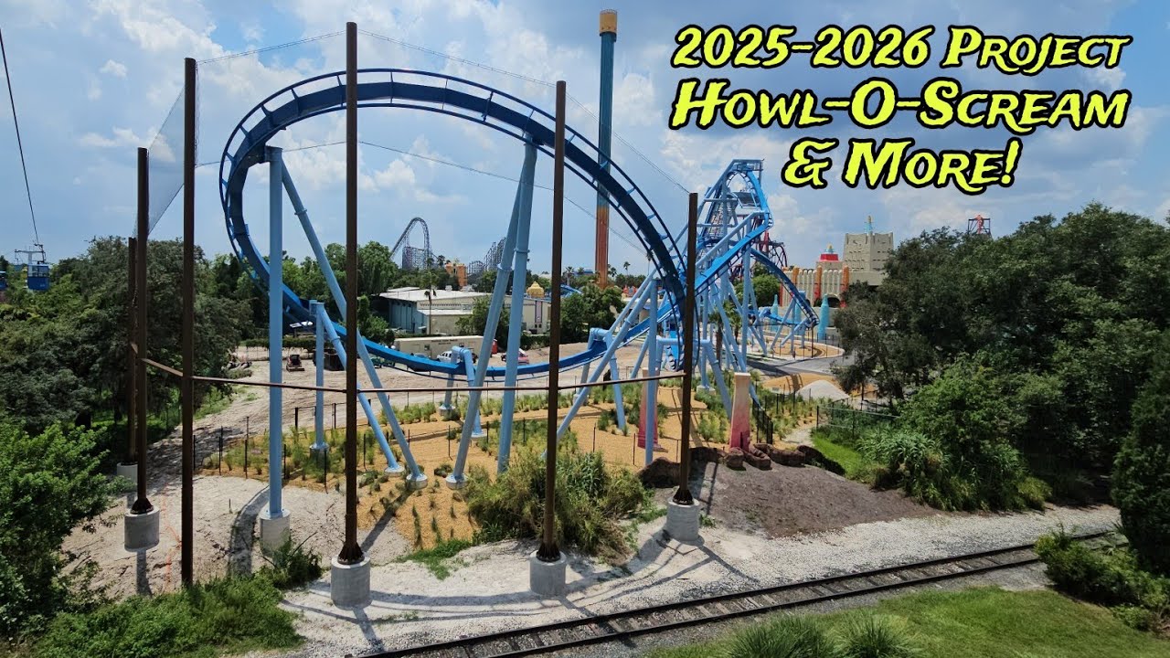 Busch Gardens Tampa Bay 2025 Project, Howl-O-Scream, & General Park Construction Update 8.15.24