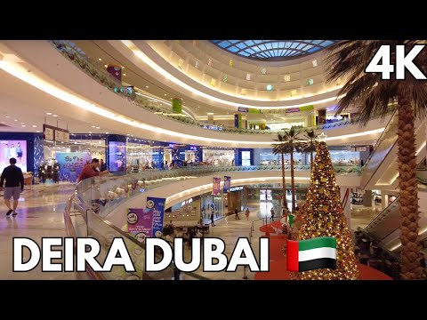Deira Dubai Streets & Al Ghurair Centre Walking Tour 🇦🇪 4K | Dubai | United Arab Emirates