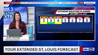 Weather Extra with Jaime Travers: Your St Louis Extended forecast