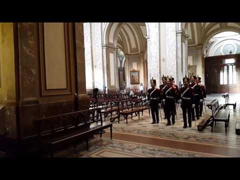 Change of guard at San Martin mausoleum.