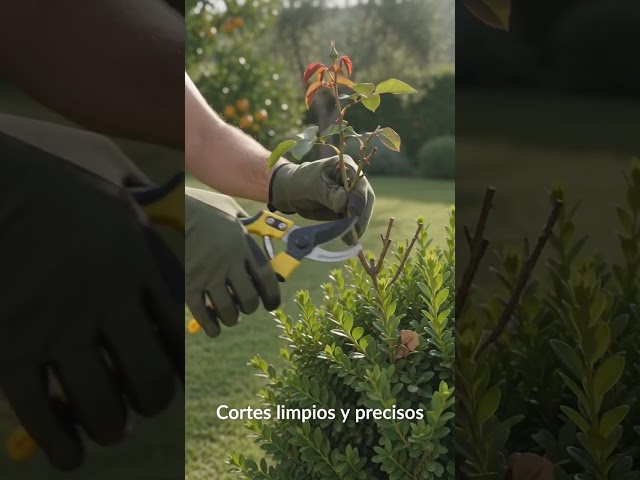 Vídeo relacionado con BZUEPRS 7 Piezas Tijeras de Podar de Mano, Tijeras Podar, Afiladas Tijeras Jardineria con Bolsa de Almacenamiento, Guantes, Piedra de afilar,Pruning Shears con Cierre de Seguridad