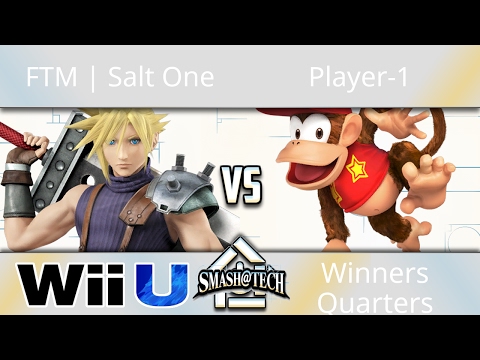 Smash@Tech 3/18/17 - FTM | Salt One (Cloud) vs Player-1 (Diddy Kong) - Smash 4 Winners Quarters