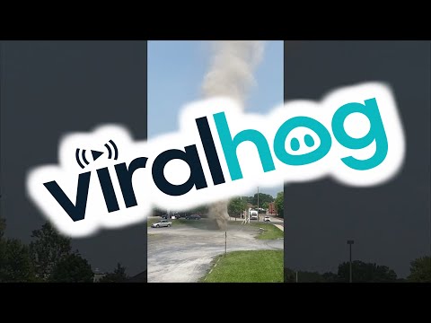Dust Devil Swirls in Frederick, Maryland || ViralHog