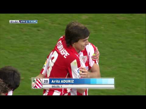 Gol de Aduriz (4-1) en el Athletic Club - UD Almería - HD