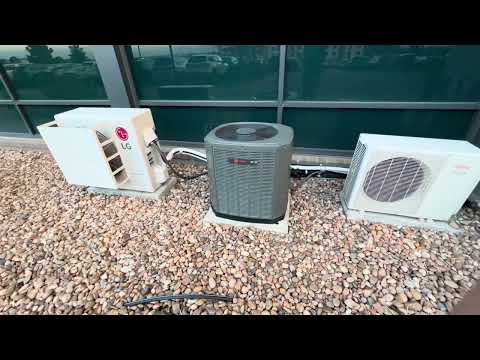 Mini HVAC Heaven: 3 AC Units Running At A Marriott Hotel (1 Turns Off)