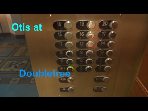 Otis Traction Elevators at Doubletree Hotel in Downtown Houston, TX.
