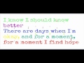 Superchick - Courage (w/ lyrics) 