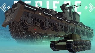 The Largest Tank Known To Man - Triple-barrel Tank &amp; More Amazing Creations - Besiege Best Creations