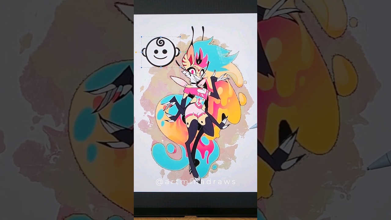 Beelzebub from Helluva Boss #beelzebub #helluvaboss #hazbinhotel #drawing #cuteart #chibiart #crafts