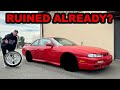 New Wheels and Suspension For My Bone Stock S14 Kouki + Brian’s New  Roll Cage