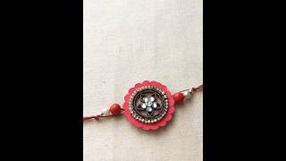 Big Rakhi making idea | DESIGNER HANDMADE RAKHI AT HOME #rakhimaking #rakshabandhan #shorts